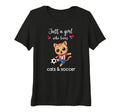 Womens Cat Soccer Cat Soccer Tri T-Shirt - Aesthetic Graphic Men Women - T-Shirt, Sweatshirt, Hoodie