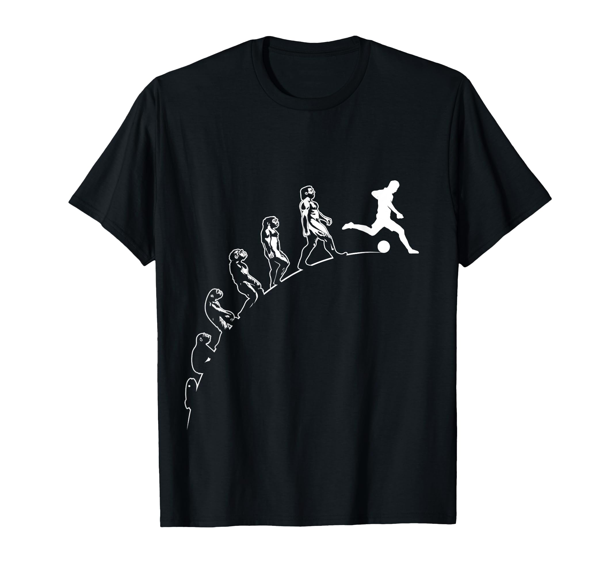 Soccer Funny Evolution Soccer T-Shirt - Novelty Apparel for Adults - T-Shirt, Sweatshirt, Hoodie