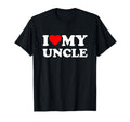 I Love My Uncle Heart Grandpa Family T-Shirt - Unique Graphic Unisex - T-Shirt, Sweatshirt, Hoodie