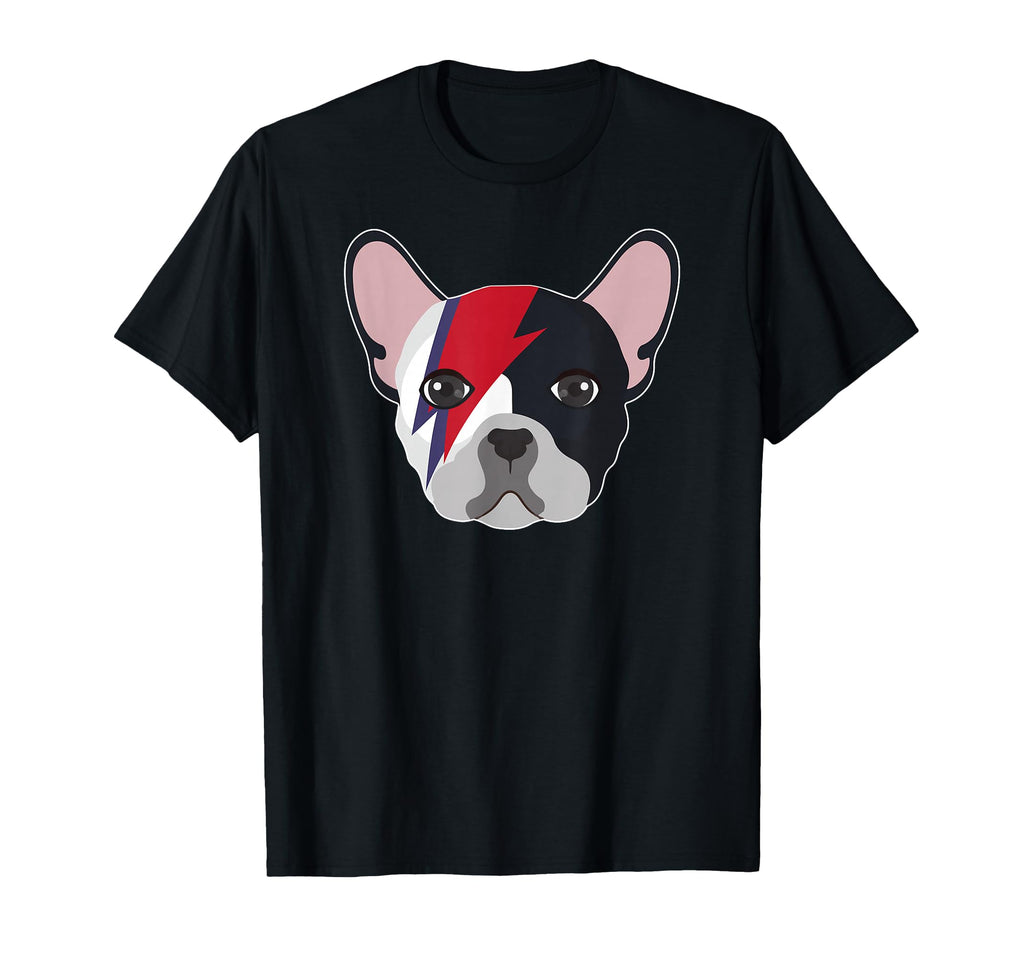 French Bulldog Frenchie Dog Rock Roll T-Shirt - Novelty Apparel for Adults - T-Shirt, Sweatshirt, Hoodie