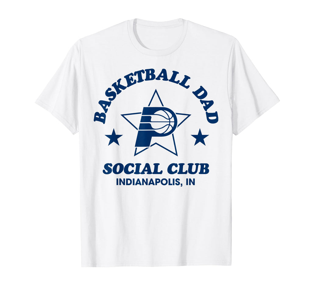 Nba Indiana Pacers Basketball Dad Social T-Shirt - Custom Art Print Unisex - T-Shirt, Sweatshirt, Hoodie