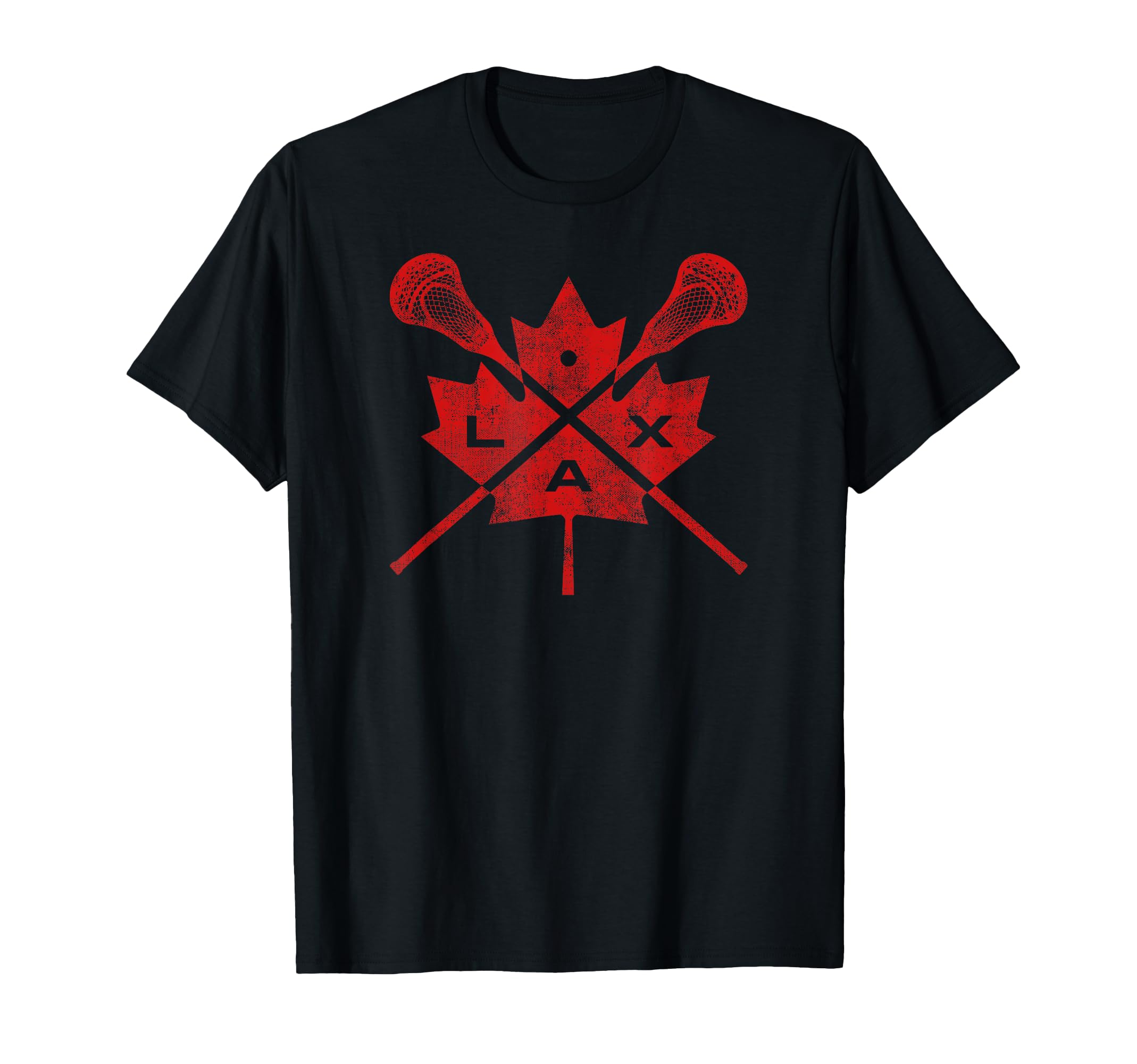 Canada Lacrosse Canadian Flag Maple Leaf T-Shirt - Graphic Print Men Women - T-Shirt, Sweatshirt, Hoodie