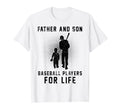 Dad And Son Baseball Players Life Fathers T-Shirt - Trendy Graphic Unisex - T-Shirt, Sweatshirt, Hoodie