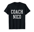 Coach Nico Custom Football Soccer T-Shirt - Aesthetic Graphic Men Women - T-Shirt, Sweatshirt, Hoodie