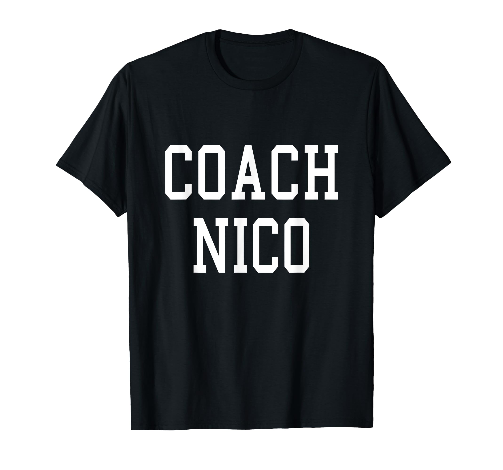 Coach Nico Custom Football Soccer T-Shirt - Aesthetic Graphic Men Women - T-Shirt, Sweatshirt, Hoodie