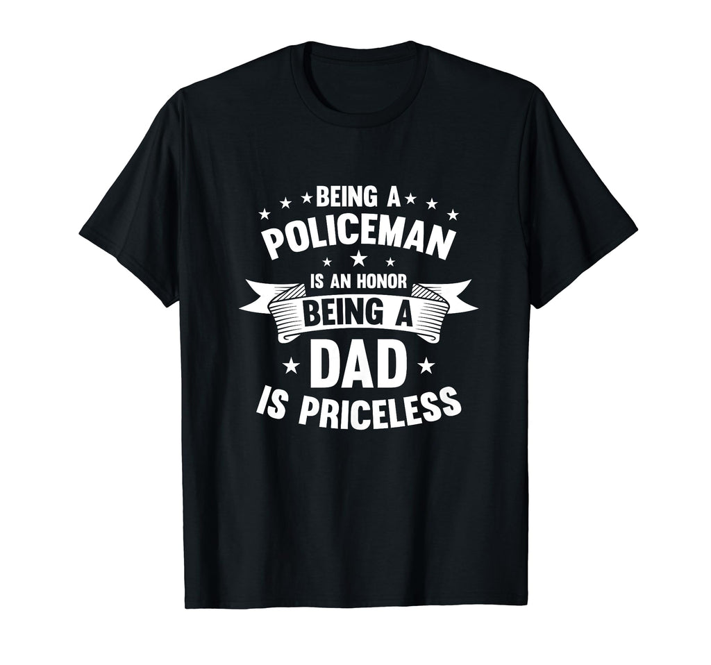 Police Dad Officer Papa Fathers Day Gifts T-Shirt - Trendy Graphic Unisex - T-Shirt, Sweatshirt, Hoodie