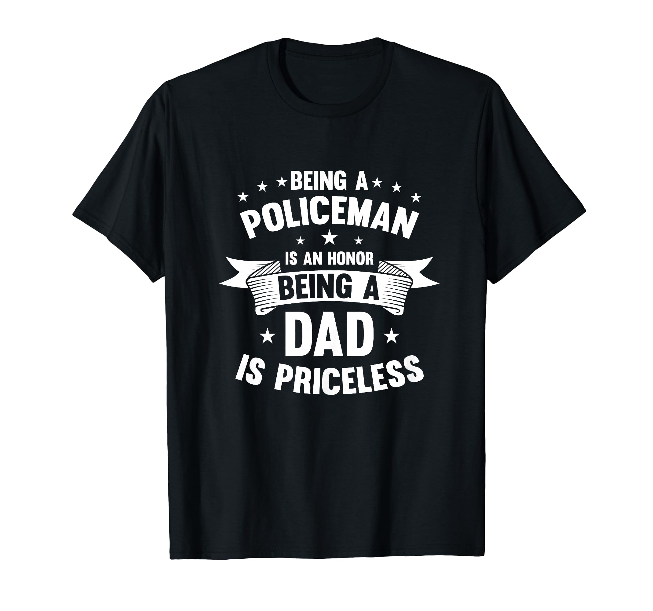 Police Dad Officer Papa Fathers Day Gifts T-Shirt - Trendy Graphic Unisex - T-Shirt, Sweatshirt, Hoodie