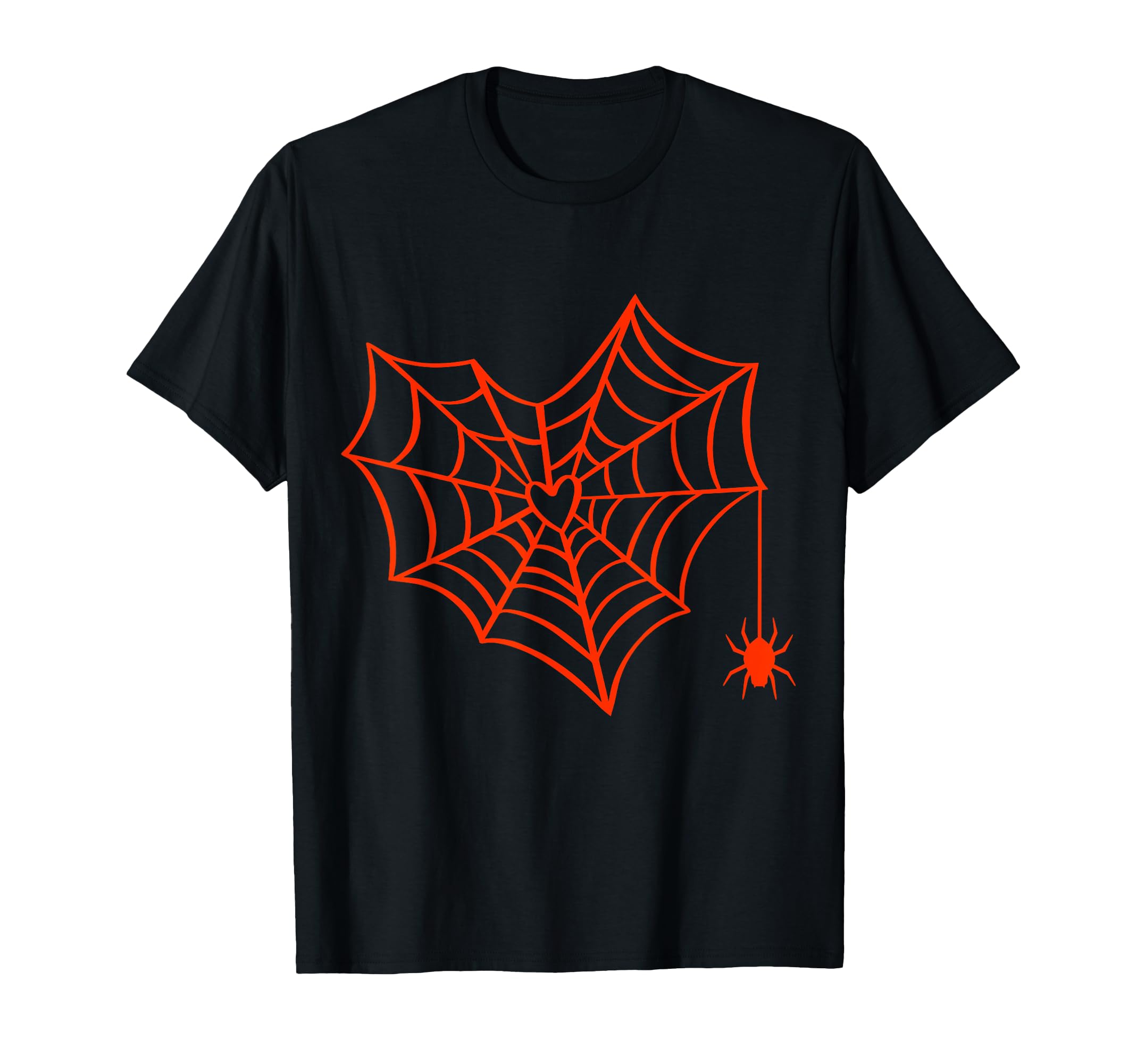 Halloween Spider Web Costume Heart T-Shirt - Streetwear Style for Adults - T-Shirt, Sweatshirt, Hoodie