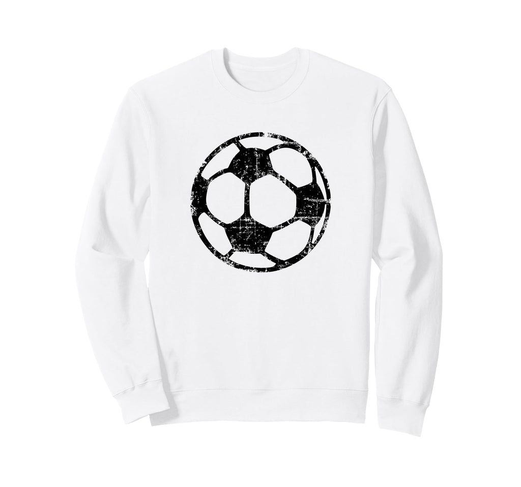 Soccer Ball Black Fans Players Sweatshirt - Minimalist Print for Adults - T-Shirt, Sweatshirt, Hoodie