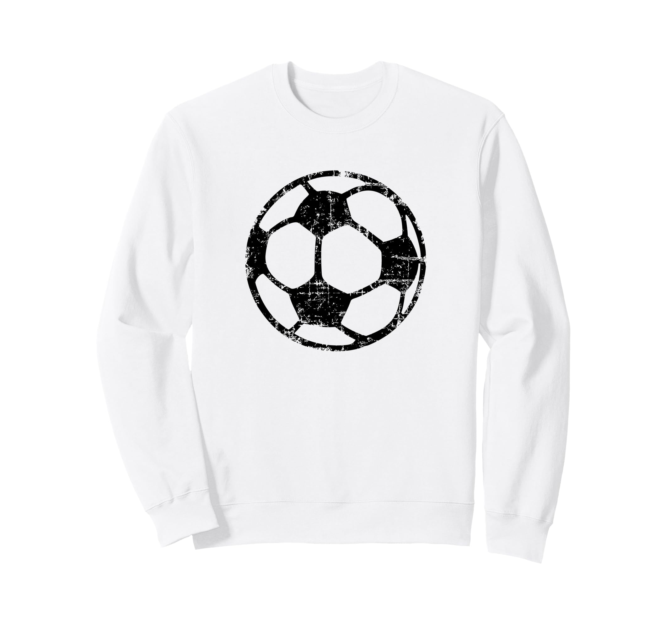 Soccer Ball Black Fans Players Sweatshirt - Minimalist Print for Adults - T-Shirt, Sweatshirt, Hoodie