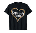 Soccer Mom Leopard Heart Soccer T-Shirt - Casual Everyday Wear for Adults - T-Shirt, Sweatshirt, Hoodie
