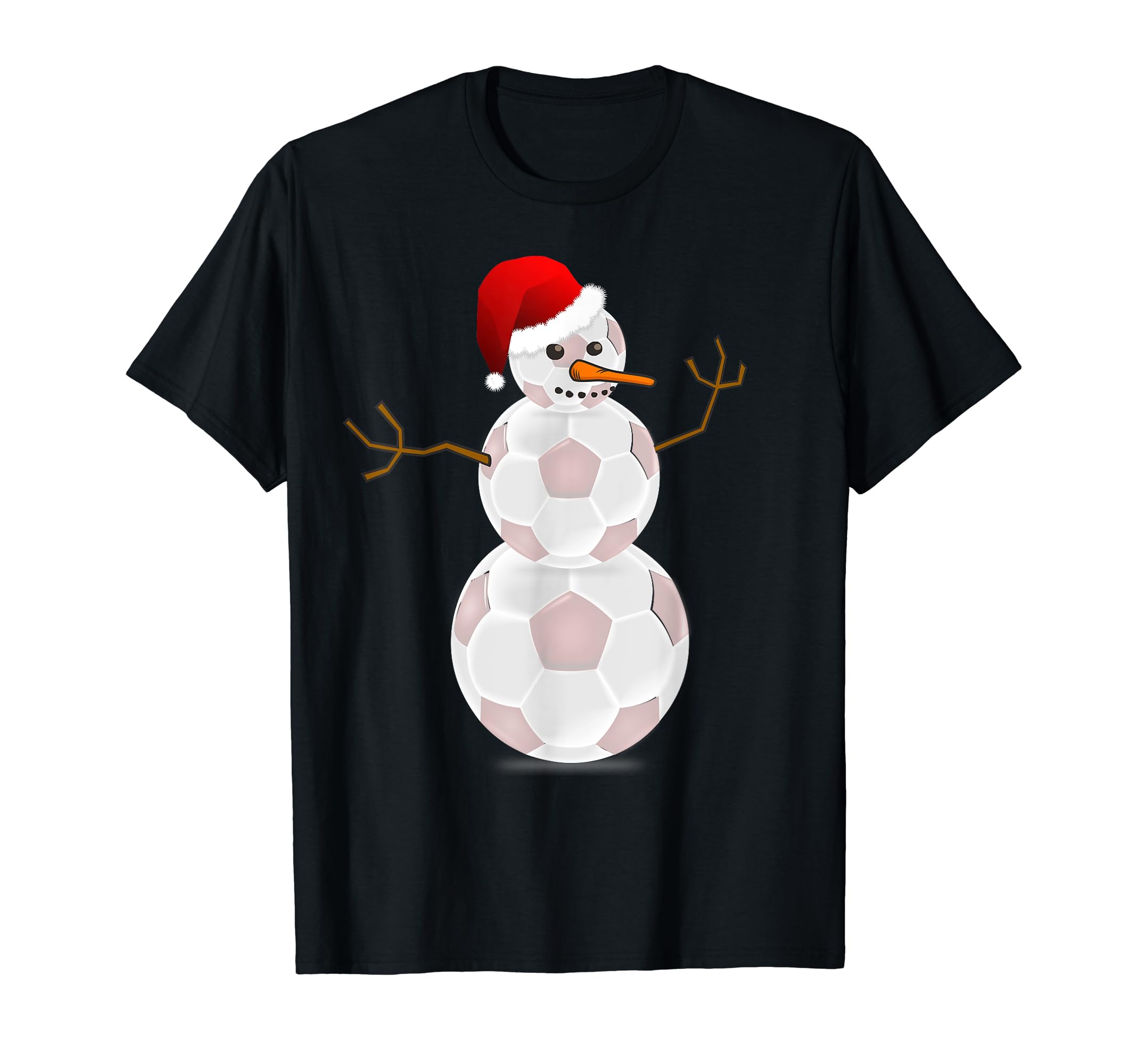 Soccer Soccer Snowman T-Shirt - Graphic Print for Adults - T-Shirt, Sweatshirt, Hoodie