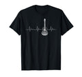Guitar Heartbeat Funny Acoustic T-Shirt - Aesthetic Graphic for Adults - T-Shirt, Sweatshirt, Hoodie