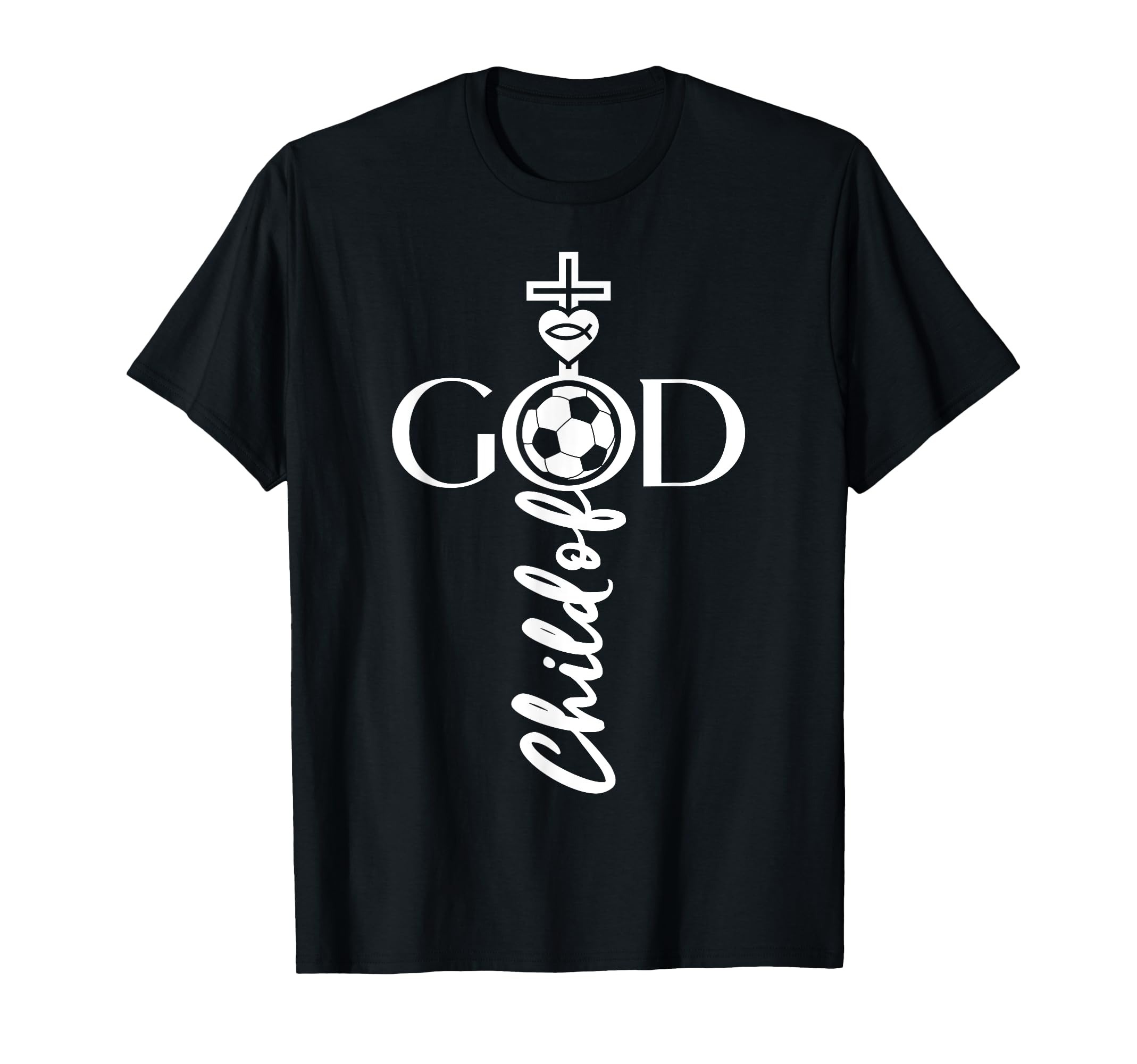 Religious Jesus Soccer Child God T-Shirt - Fun Novelty Design for Adults - T-Shirt, Sweatshirt, Hoodie