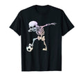 Dabbing Skeleton Halloween Soccer T-Shirt - Novelty Apparel for Adults - T-Shirt, Sweatshirt, Hoodie
