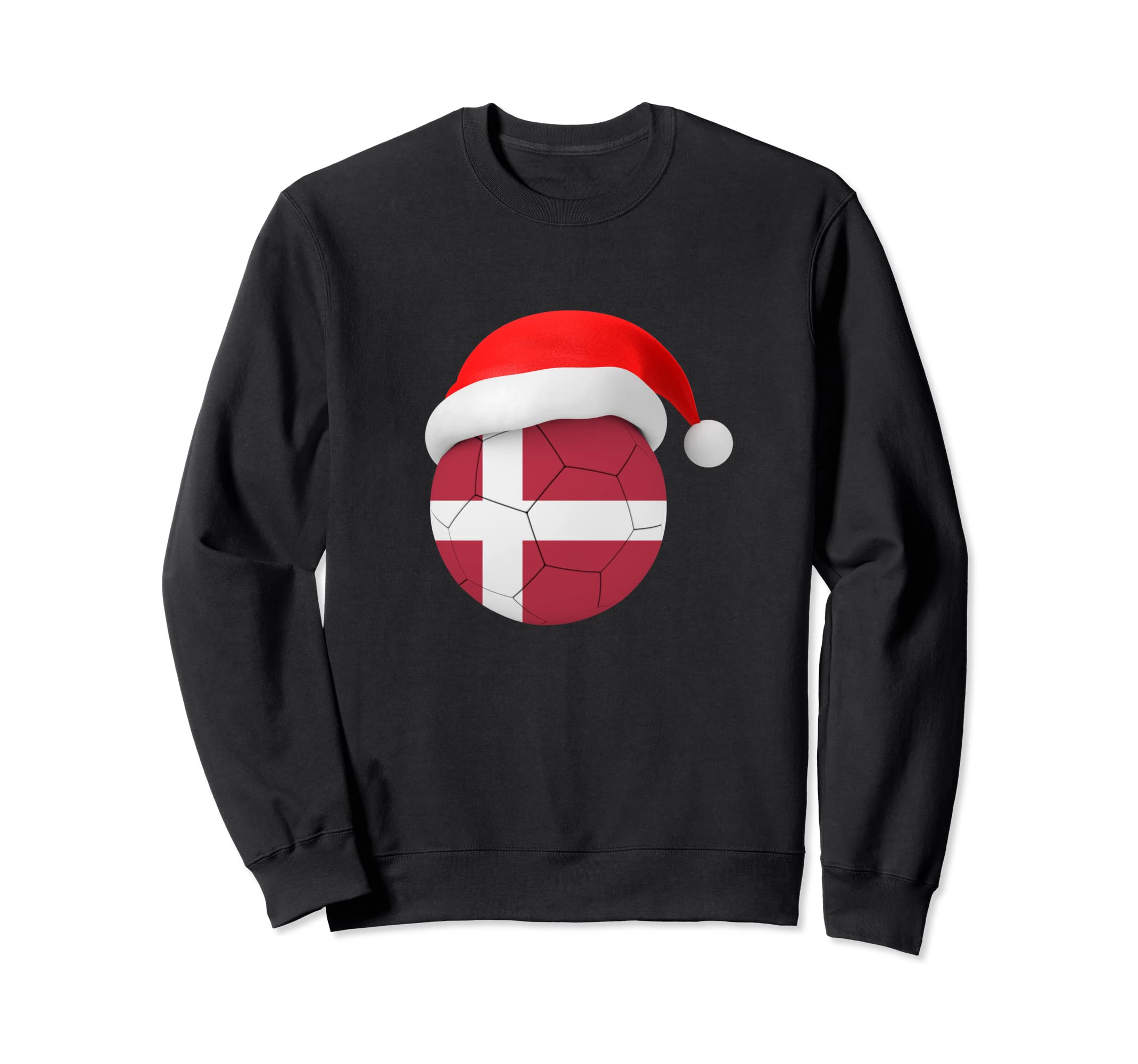 Denmark Soccer Santa Hat Danish Sweatshirt - Streetwear Style Men Women - T-Shirt, Sweatshirt, Hoodie