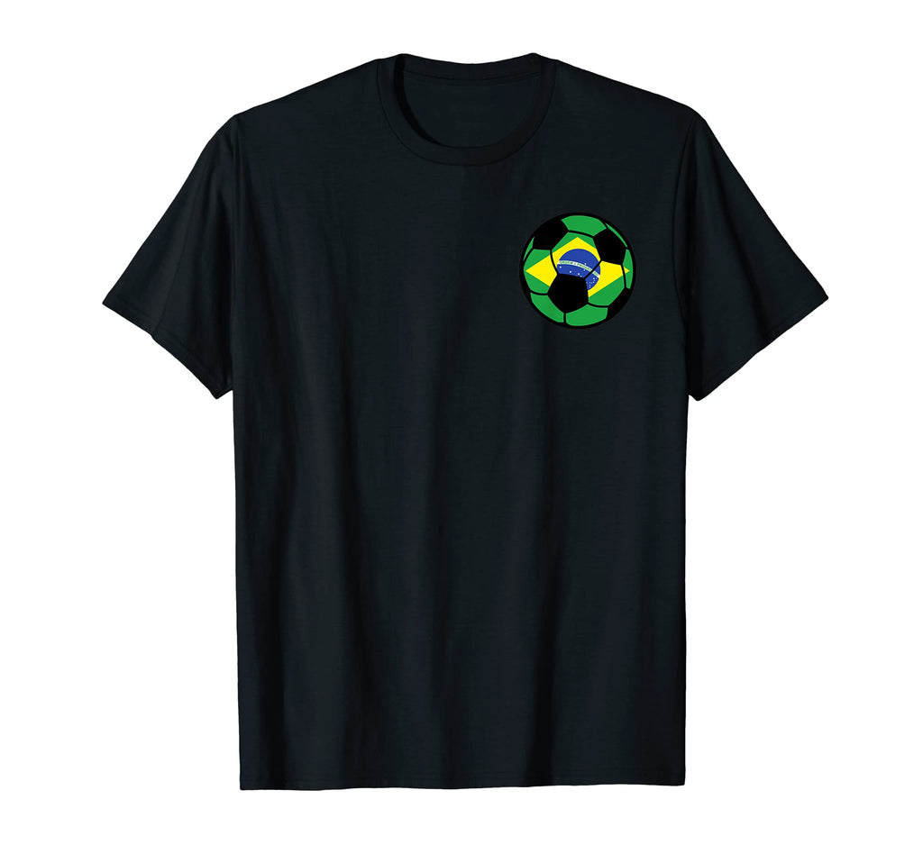 Brazil Flag Soccer Fans Football T-Shirt - Minimalist Print Men Women - T-Shirt, Sweatshirt, Hoodie