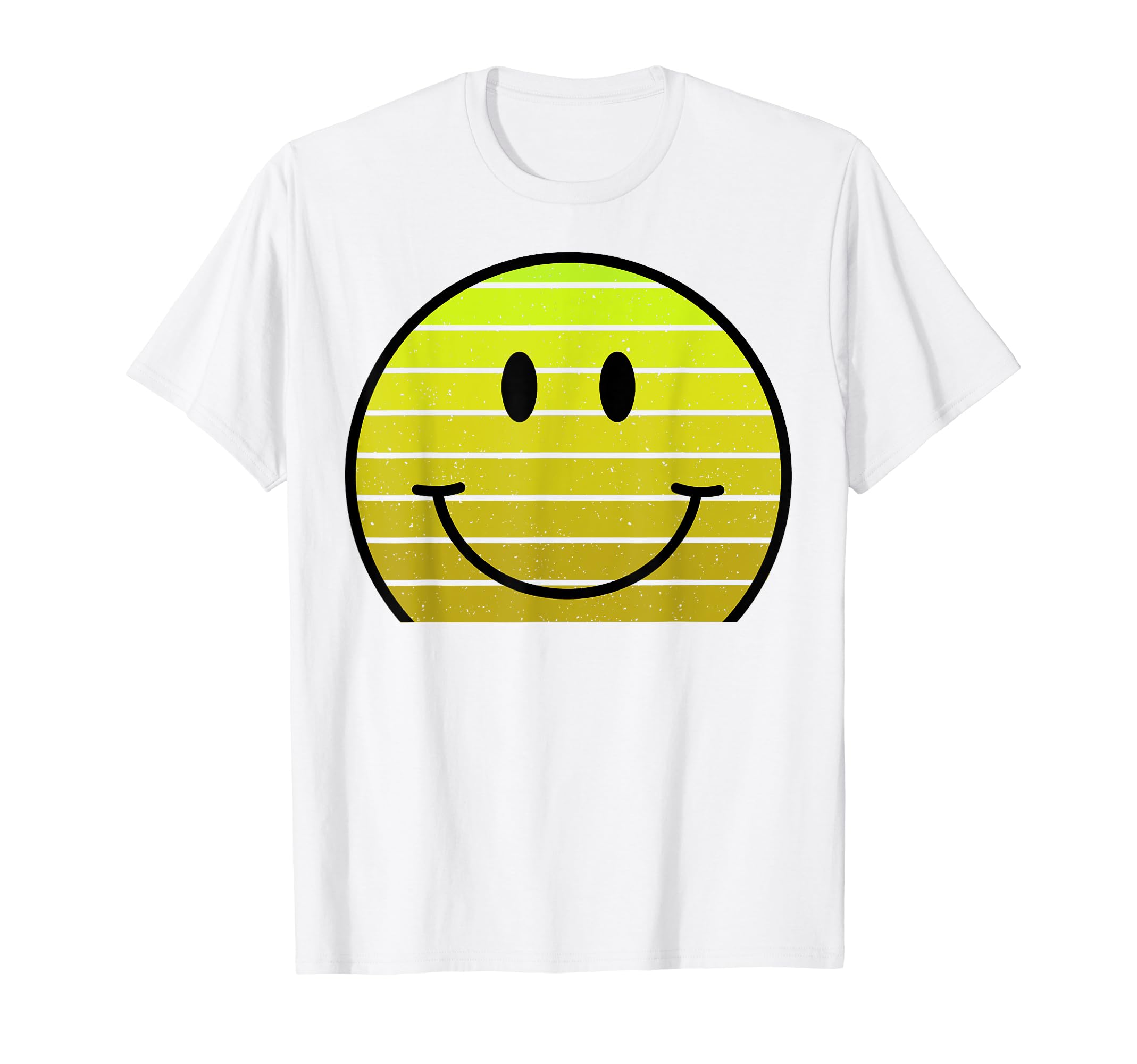 70S 80S Sunset Groovy Happy Yellow T-Shirt - Novelty Apparel for Adults - T-Shirt, Sweatshirt, Hoodie
