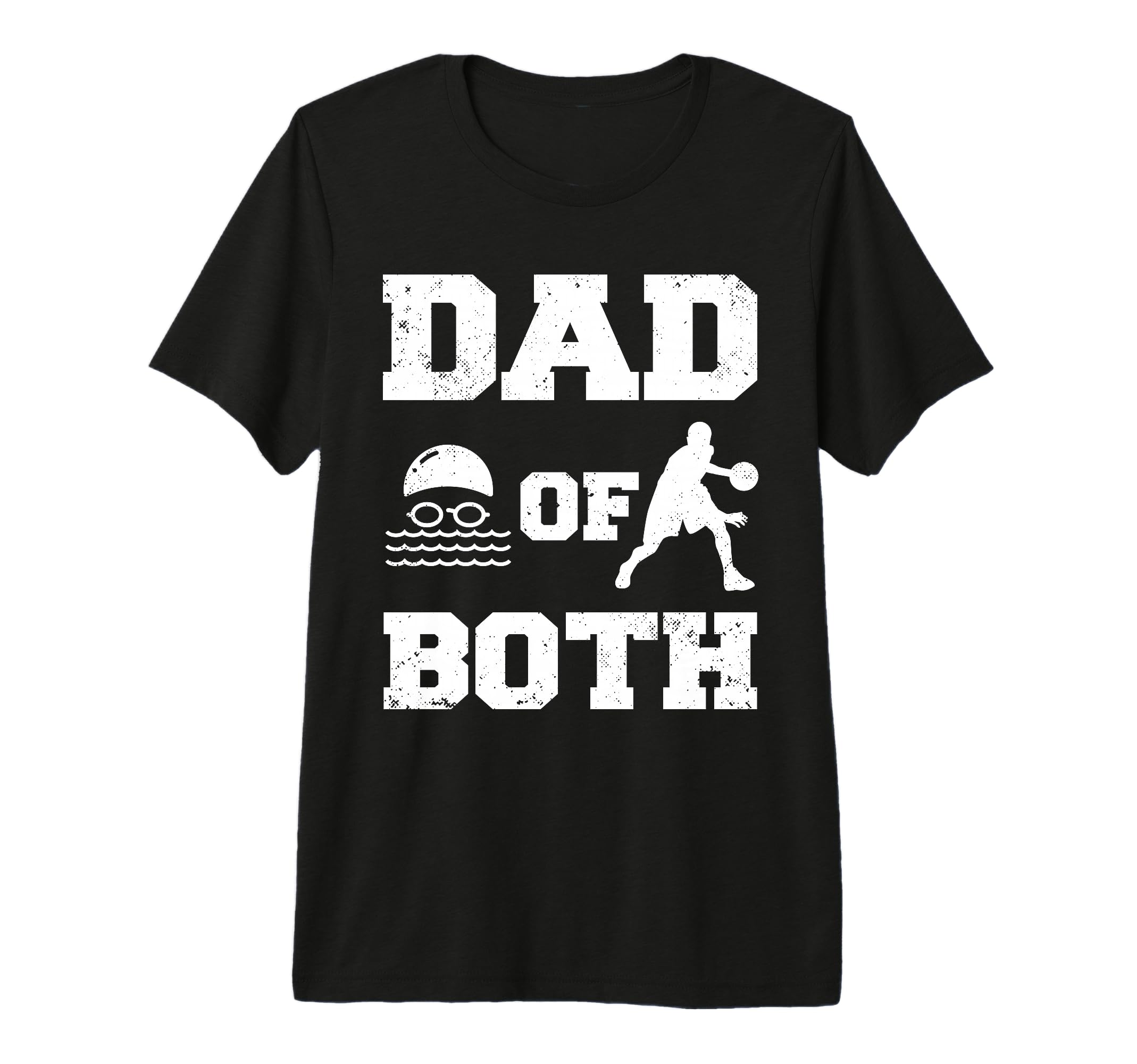 Mens Dad Both Funny Swim Basketball T-Shirt - Aesthetic Graphic Men Women - T-Shirt, Sweatshirt, Hoodie