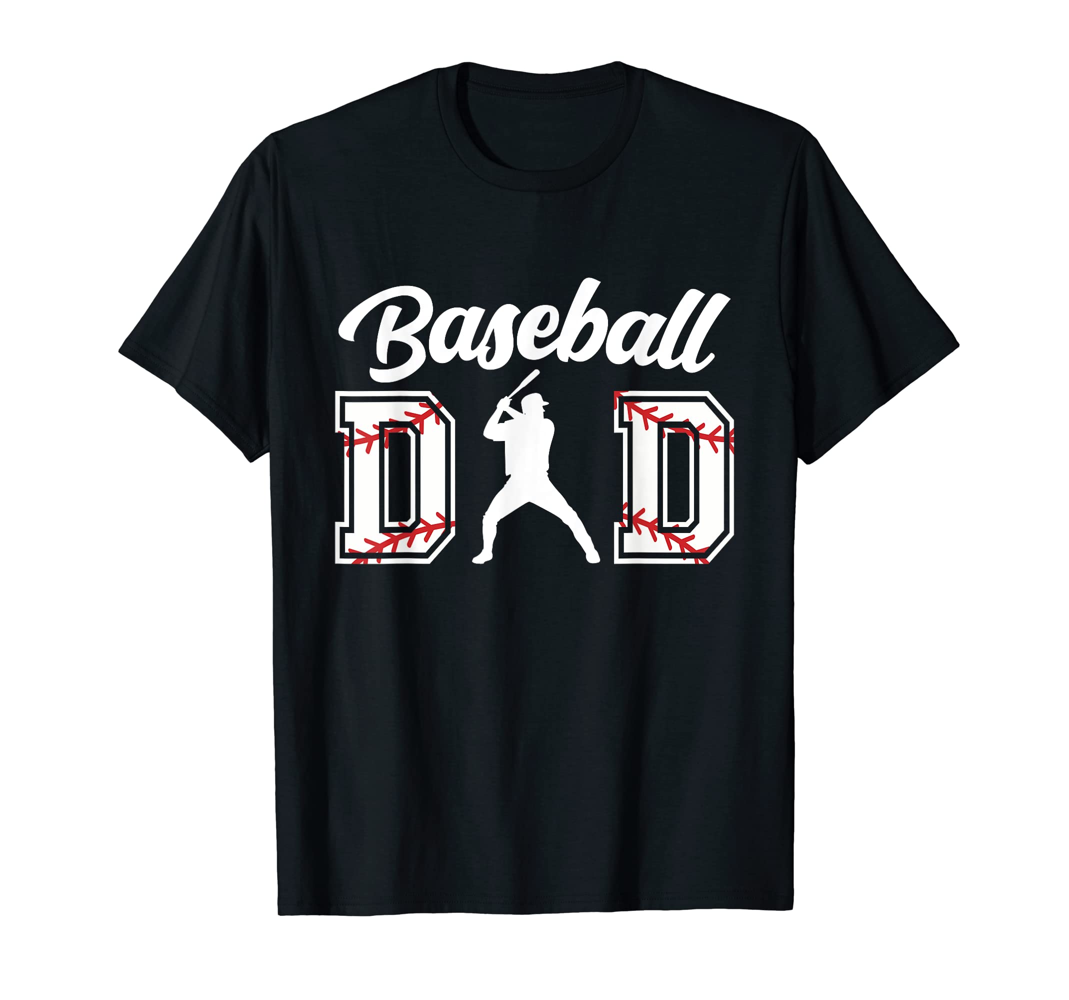 Mens Baseball Dad Fathers Day T-Shirt - Custom Art Print Men Women - T-Shirt, Sweatshirt, Hoodie
