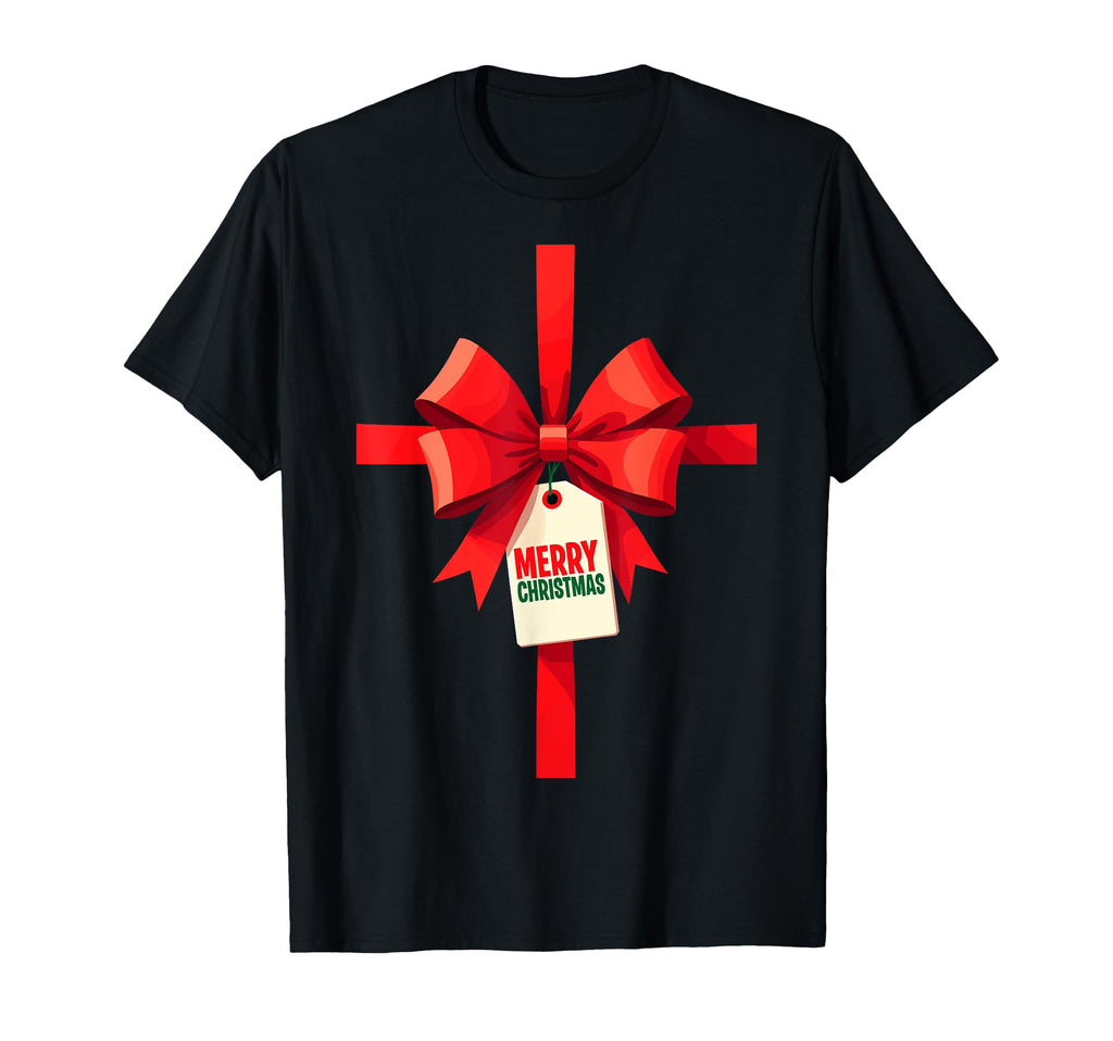 Funny Bow Present Costume Merry T-Shirt - Casual Everyday Wear for Adults - T-Shirt, Sweatshirt, Hoodie
