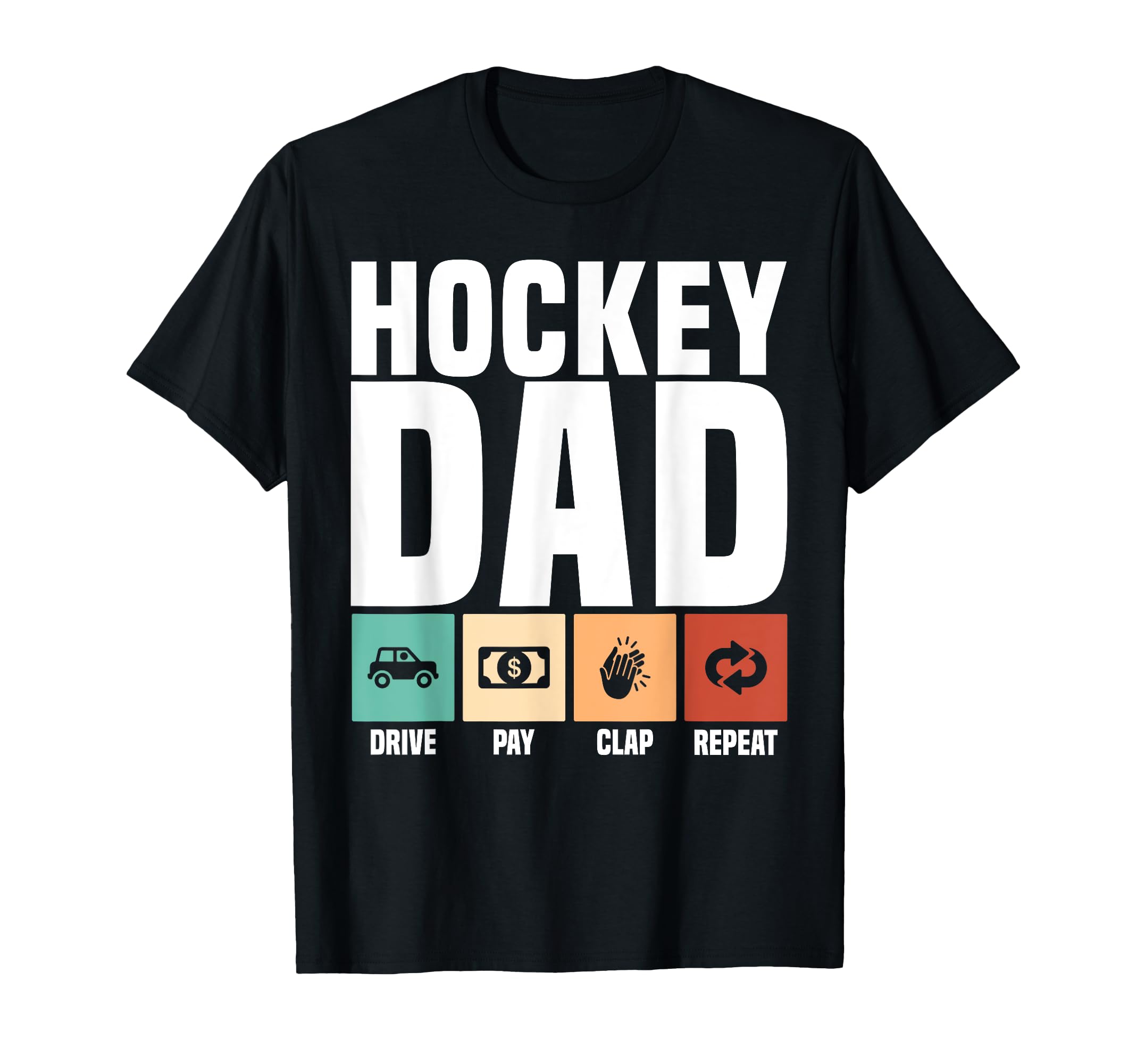 Funny Hockey Dad Proud Father Game T-Shirt - Aesthetic Graphic Men Women - T-Shirt, Sweatshirt, Hoodie