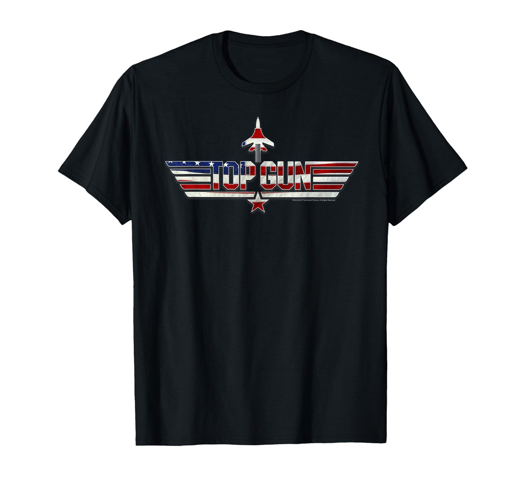 Gun American Flag Stars And Bars Logo T-Shirt - Novelty Apparel Unisex - T-Shirt, Sweatshirt, Hoodie