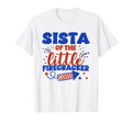 Sista Little Firecracker Fourth July T-Shirt - Minimalist Print for Adults - T-Shirt, Sweatshirt, Hoodie