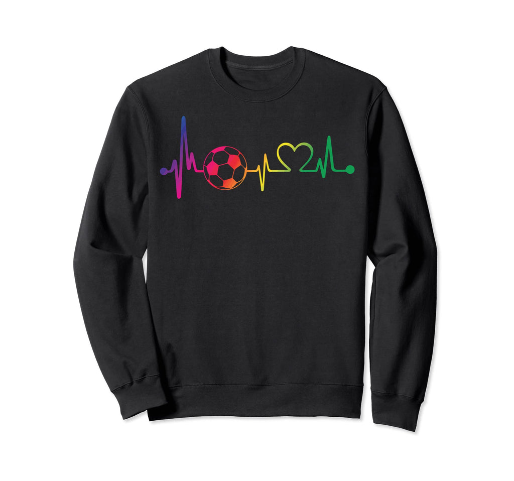 Heartbeat Soccer Fans Soccer Sweatshirt - Aesthetic Graphic Men Women - T-Shirt, Sweatshirt, Hoodie