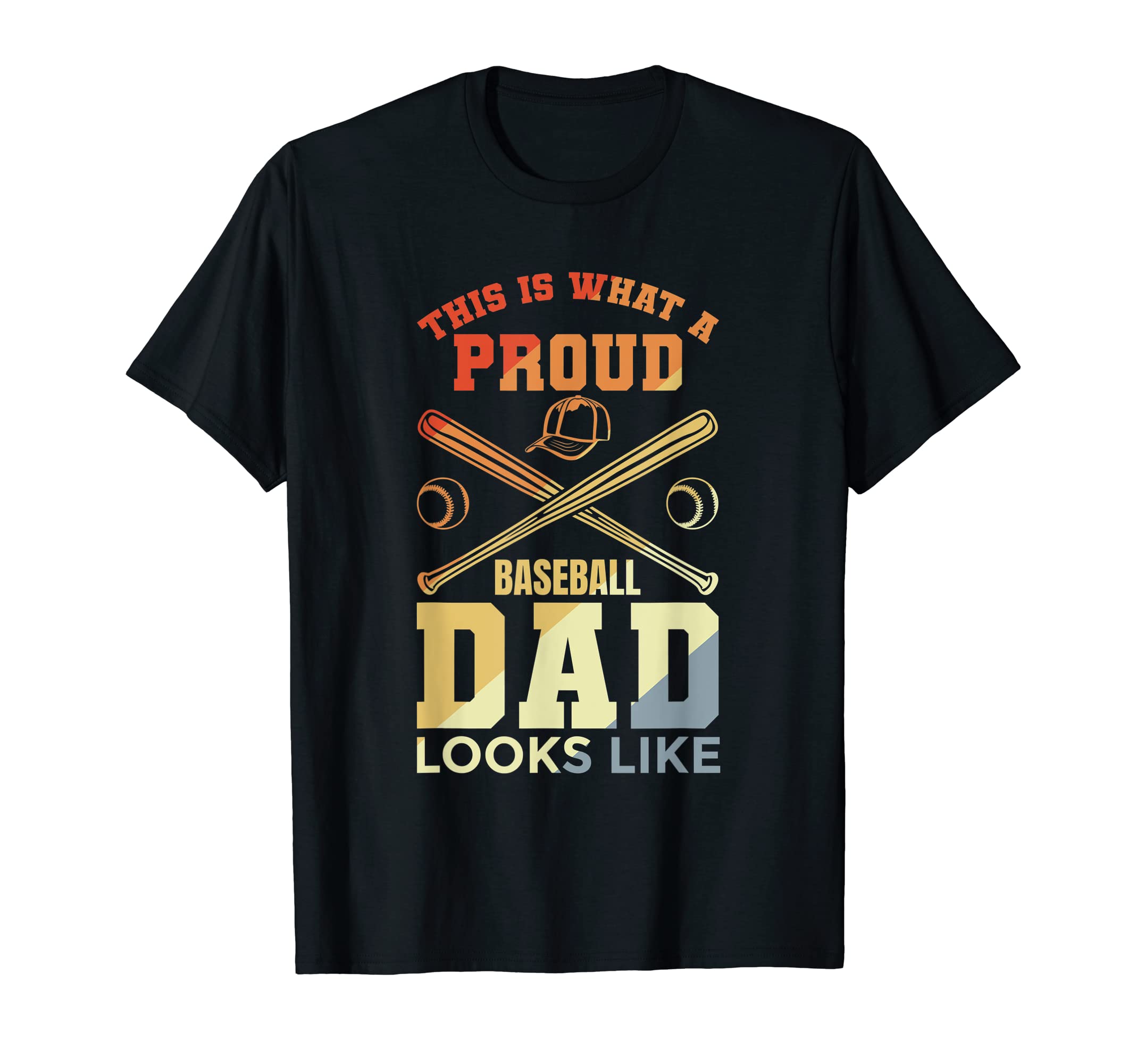 Mens Funny Baseball Dad Baseball T-Shirt - Casual Everyday Wear for Adults - T-Shirt, Sweatshirt, Hoodie