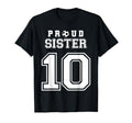 Number 10 Custom Proud Soccer Futbol T-Shirt - Minimalist Print Unisex - T-Shirt, Sweatshirt, Hoodie