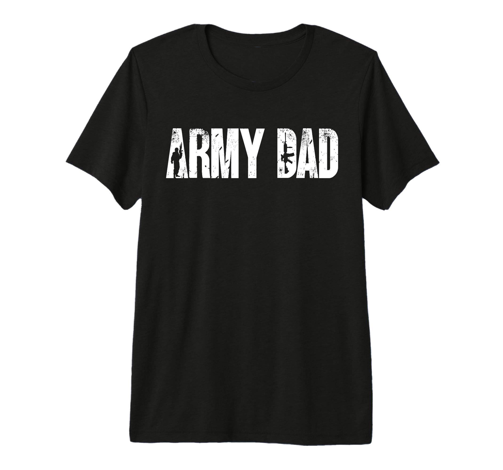 Army Dad Military Typography Tri T-Shirt - Minimalist Print for Adults - T-Shirt, Sweatshirt, Hoodie