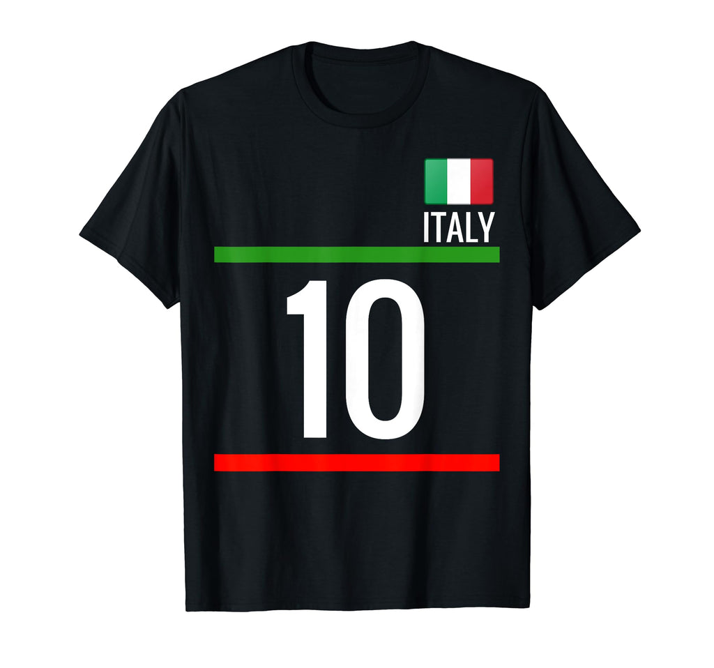 Italy Soccer Italian Football Number T-Shirt - Custom Art Print Men Women - T-Shirt, Sweatshirt, Hoodie
