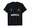 Morocco Team Sports Number 1 Soccer T-Shirt - Custom Art Print Men Women - T-Shirt, Sweatshirt, Hoodie