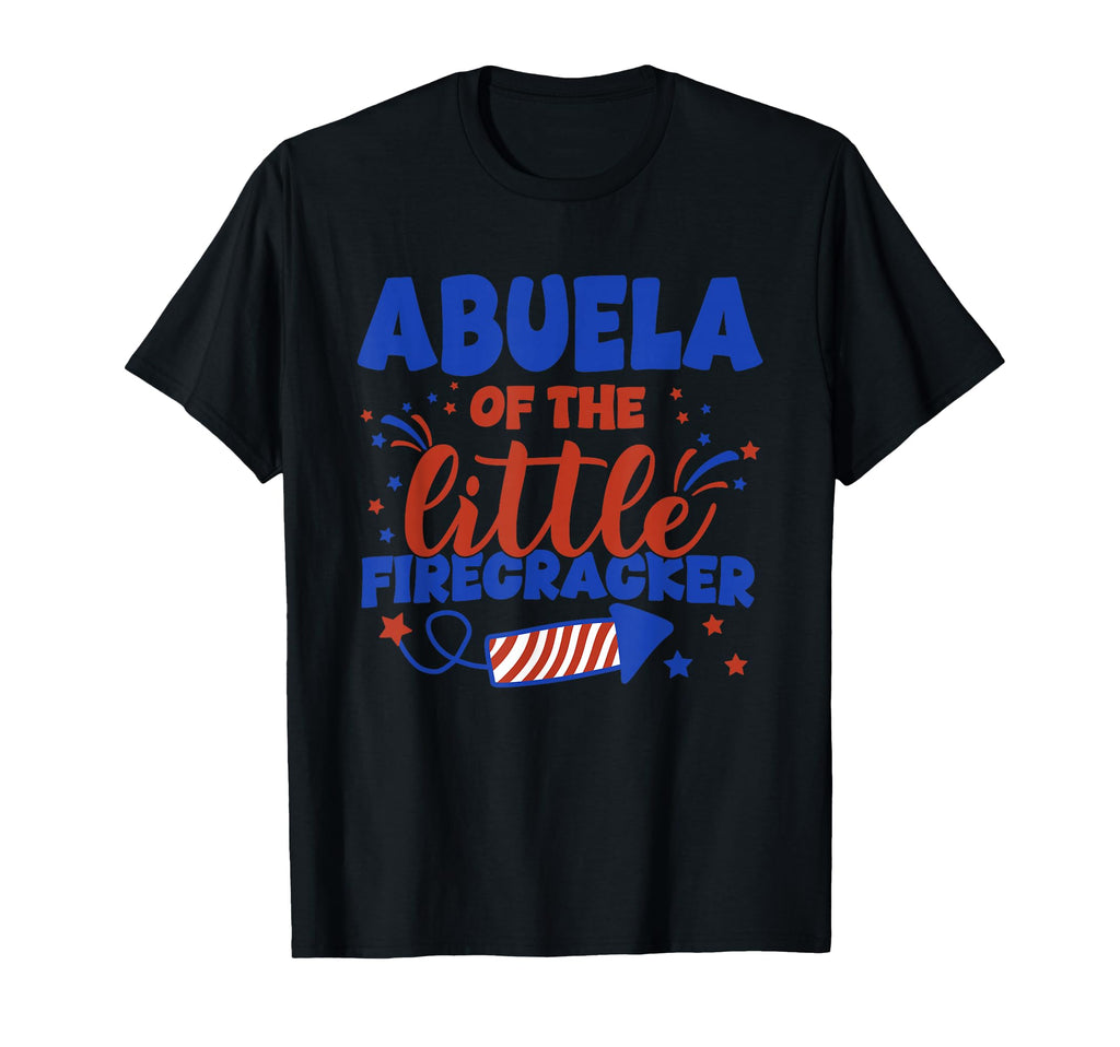 Abuela Little Firecracker Fourth T-Shirt - Custom Art Print for Adults - T-Shirt, Sweatshirt, Hoodie