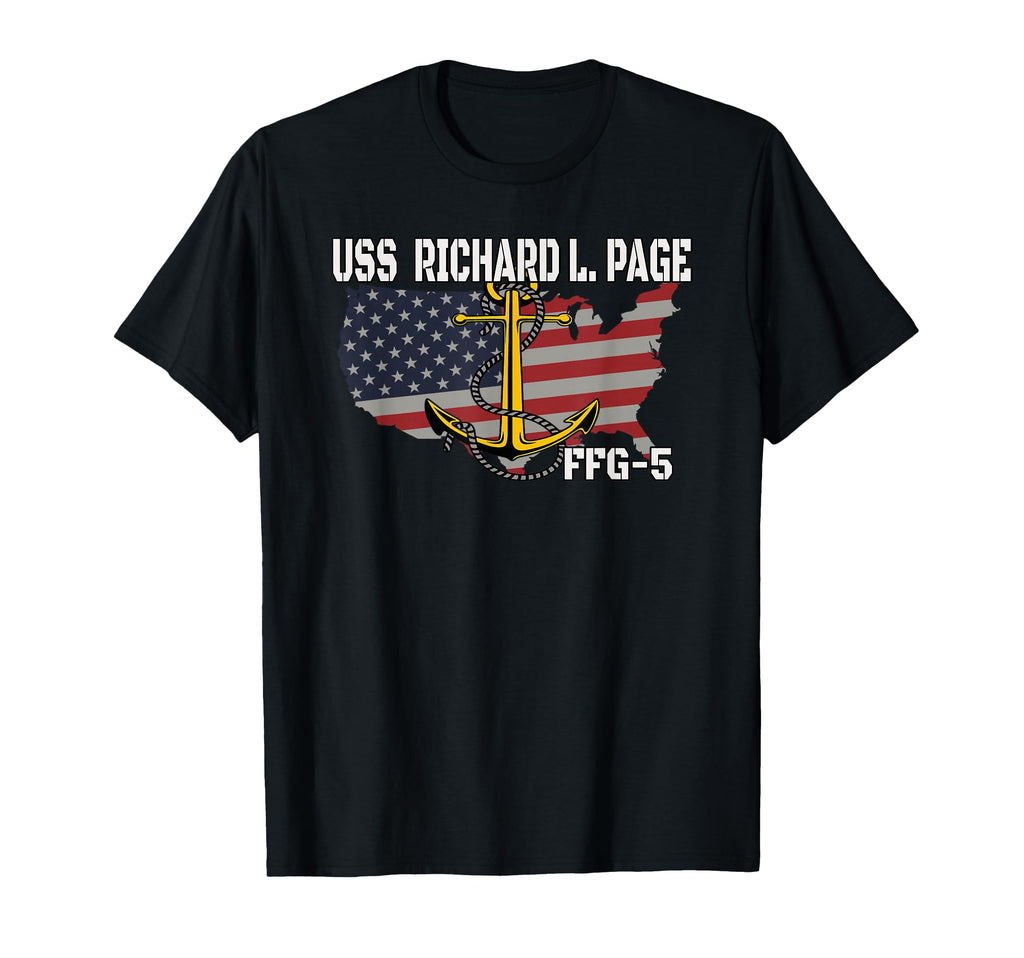 Uss Page Ffg 5 Frigate Veterans T-Shirt - Casual Everyday Wear for Adults - T-Shirt, Sweatshirt, Hoodie