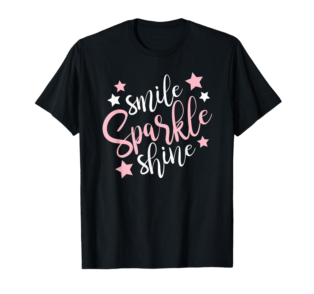 Smile Sparkle Shine Stars T-Shirt - Fun Novelty Design for Adults - T-Shirt, Sweatshirt, Hoodie