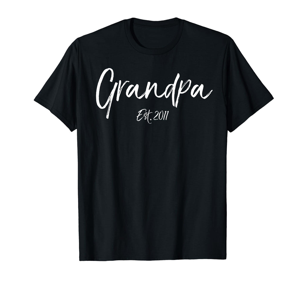 Grandpa Est 2011 Grandfather Gift T-Shirt - Fun Novelty Design Unisex - T-Shirt, Sweatshirt, Hoodie
