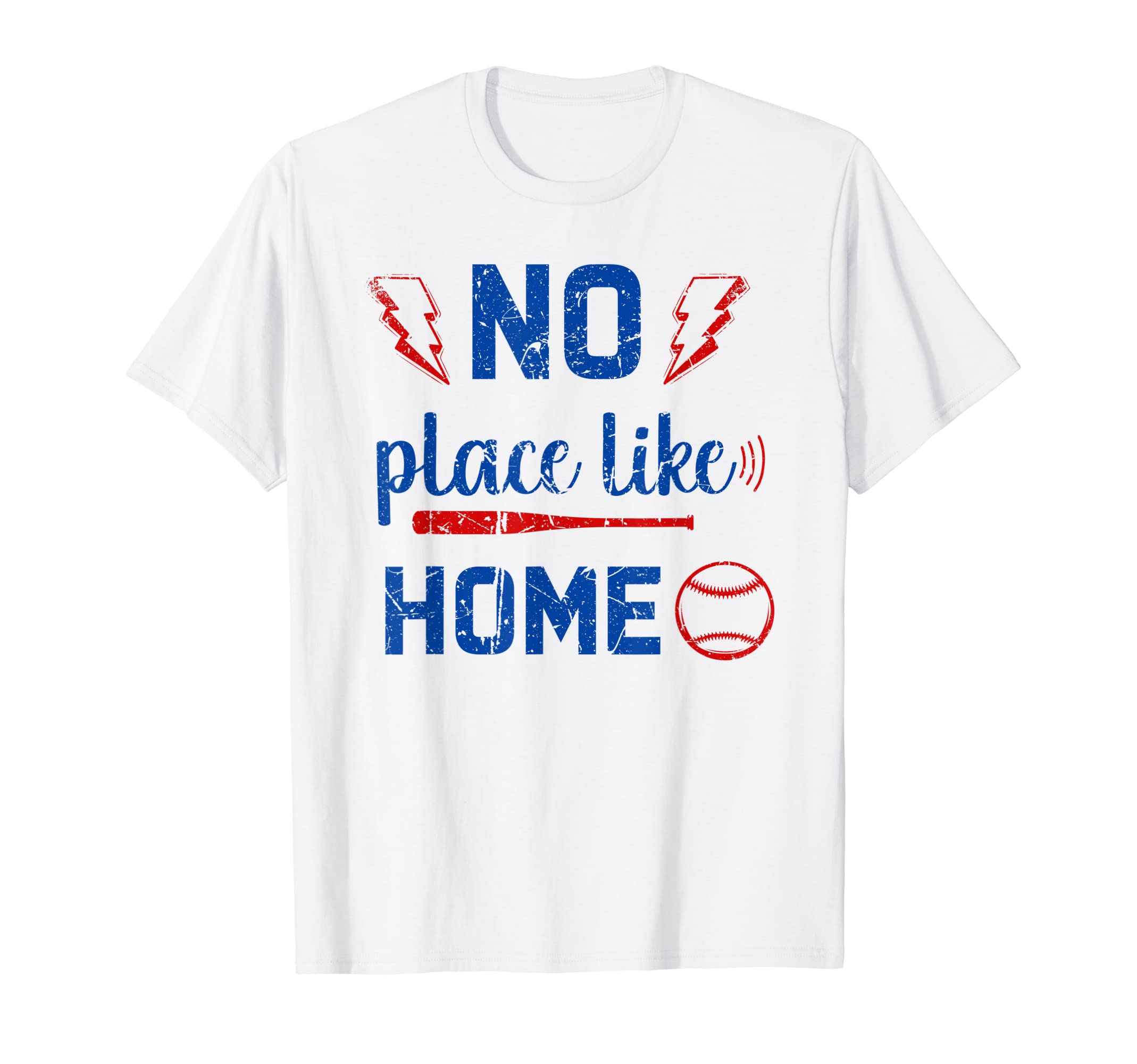 Funny Baseball Mom Dad No Place Like Home T-Shirt - Graphic Print Unisex - T-Shirt, Sweatshirt, Hoodie