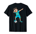 Dabbing Soccer Kazakhstan Jersey T-Shirt - Graphic Print Unisex - T-Shirt, Sweatshirt, Hoodie