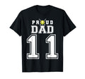 Custom Proud Dad Softball Player Number T-Shirt - Novelty Apparel Unisex - T-Shirt, Sweatshirt, Hoodie