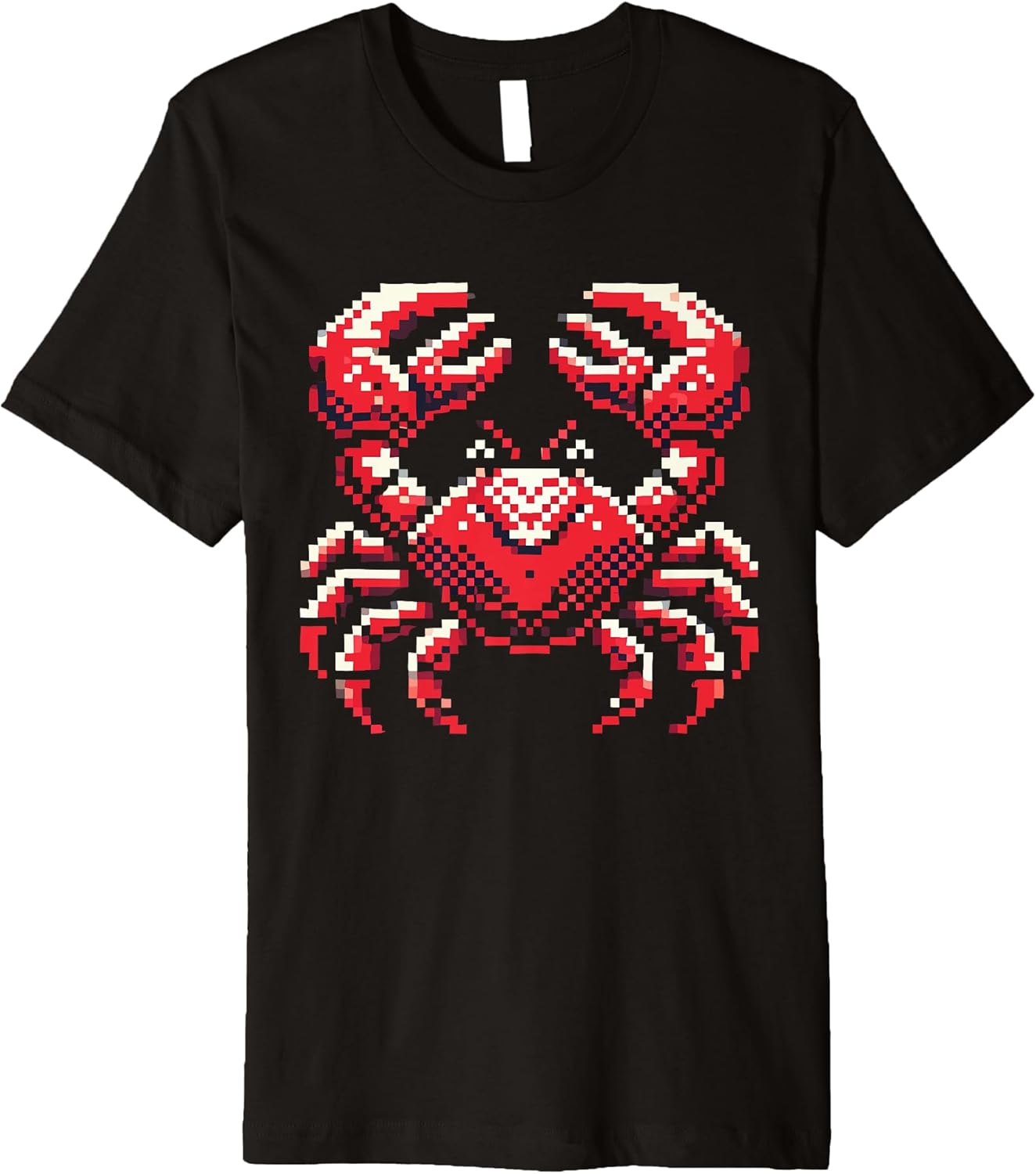 Pixel Art Crab Retro Gaming Lovers Premium - Adult & Kids T-Shirts, Sweatshirts & Hoodies apparel design preview 1