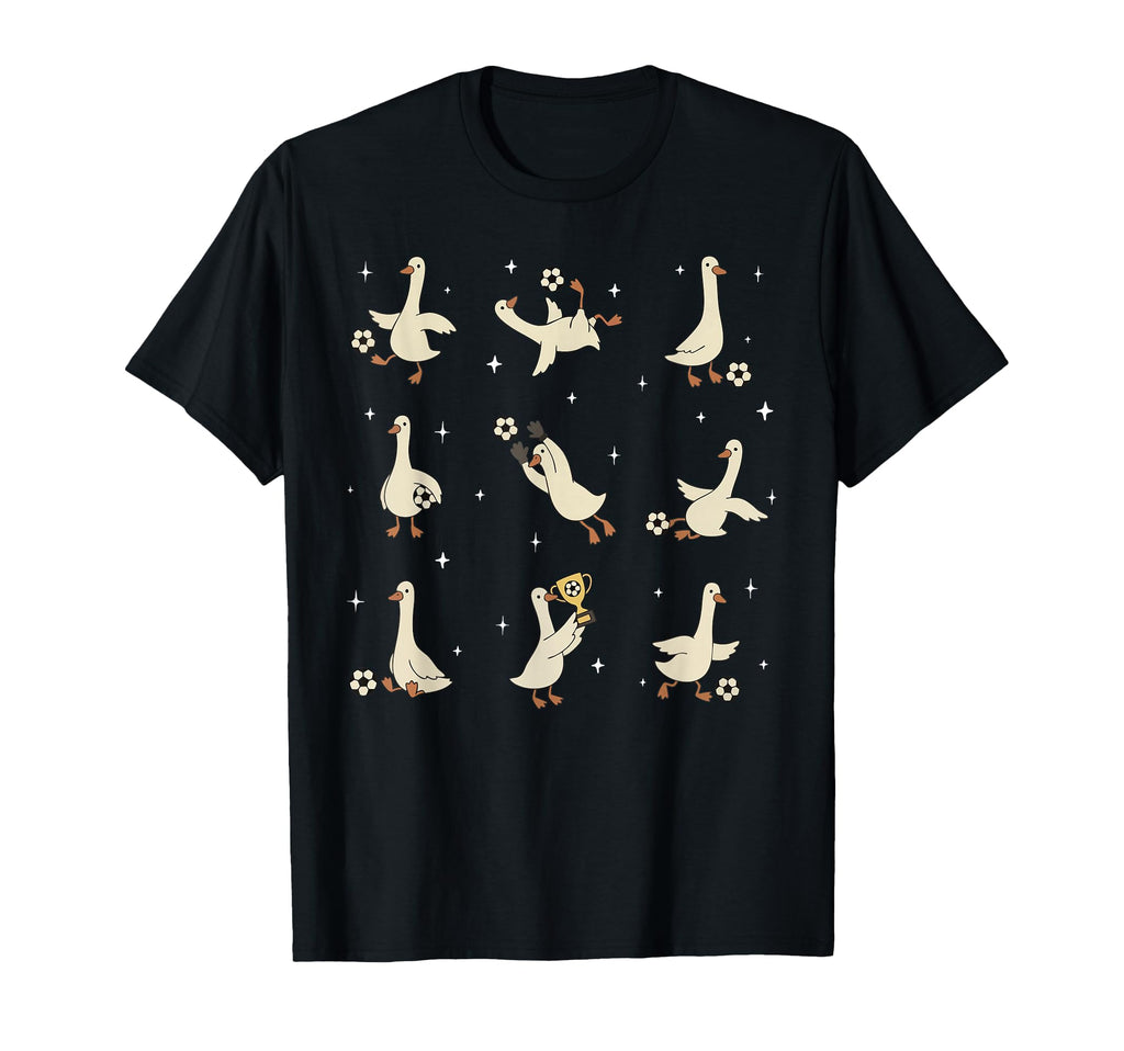 Funny Silly Goose Playing Soccer T-Shirt - Casual Everyday Wear for Adults - T-Shirt, Sweatshirt, Hoodie