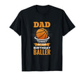 Dad Birthday Baller Basket Ball T-Shirt - Minimalist Print Men Women - T-Shirt, Sweatshirt, Hoodie