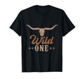 Wild One Cowboy Western Rodeo First T-Shirt - Aesthetic Graphic for Adults - T-Shirt, Sweatshirt, Hoodie