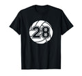 Volleyball Player 28 Parent Jersey Number T-Shirt - Novelty Apparel Unisex - T-Shirt, Sweatshirt, Hoodie