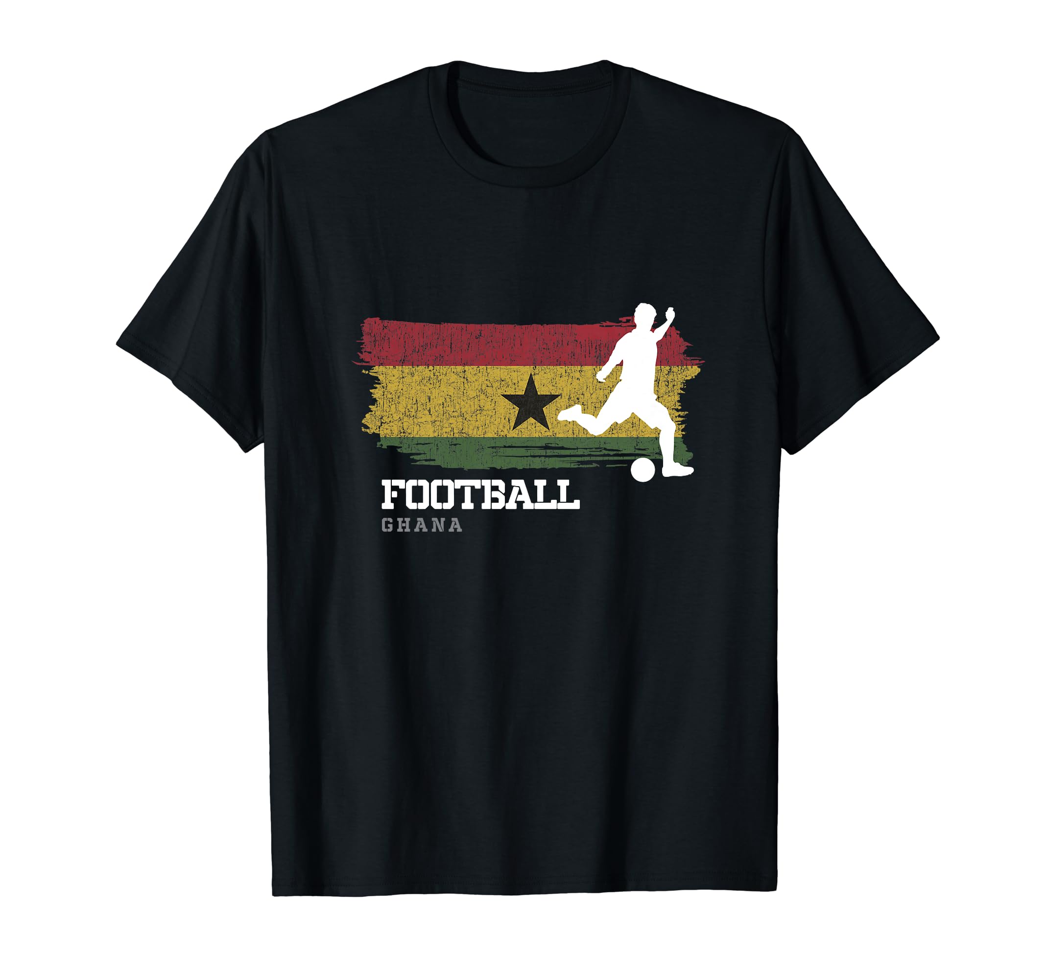 Football Ghana Flag Football Team T-Shirt - Minimalist Print for Adults - T-Shirt, Sweatshirt, Hoodie