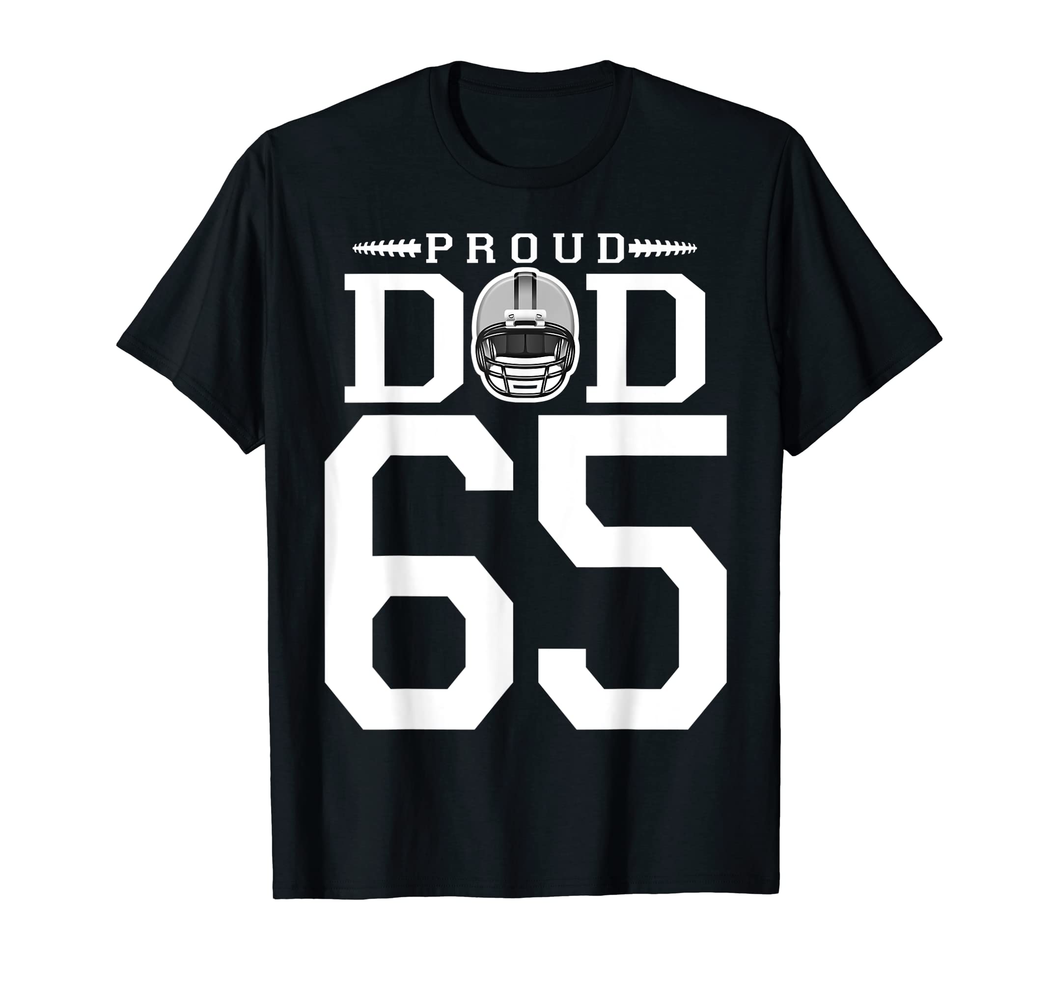 Custom Number 65 Proud Football T-Shirt - Casual Everyday Wear for Adults - T-Shirt, Sweatshirt, Hoodie