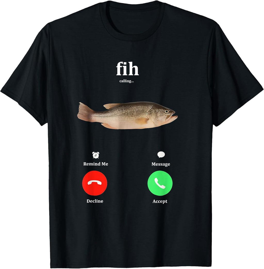 Fih Calling Remind me Message Decline Accept Phone - Adult & Kids T-Shirts, Sweatshirts & Hoodies apparel design preview 1