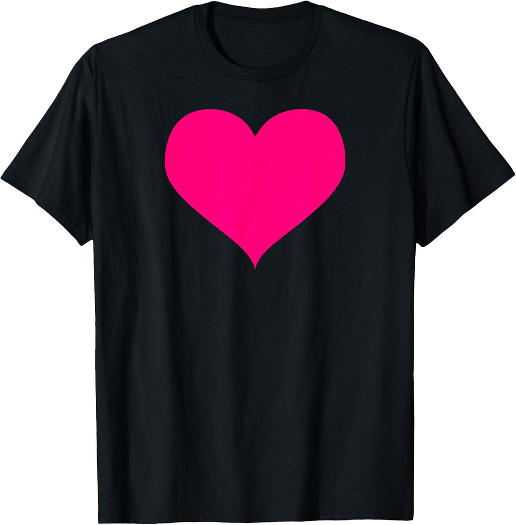 Pink Heart Simple Shaped Cute Minimalist Symbol - Adult & Kids T-Shirts, Sweatshirts & Hoodies apparel design preview 1